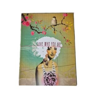 Papaya Art Wall Hanging Board Collage Style Female Theme Retro Inspired